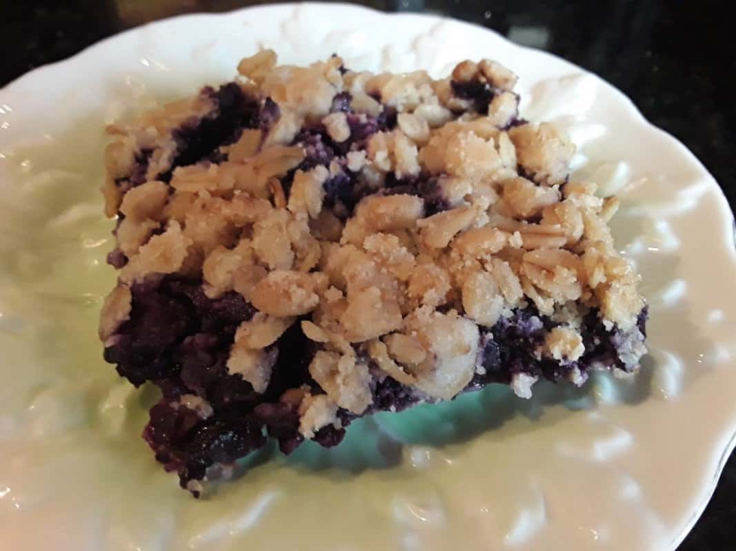 Blueberry Oat Crumble Bar