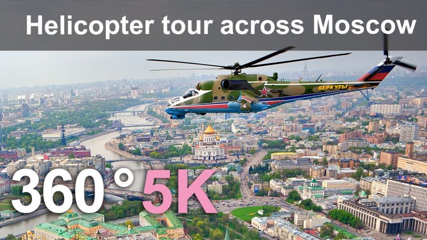 Amazing 360° Helicopter Tour of Moscow's Victory Day Parade