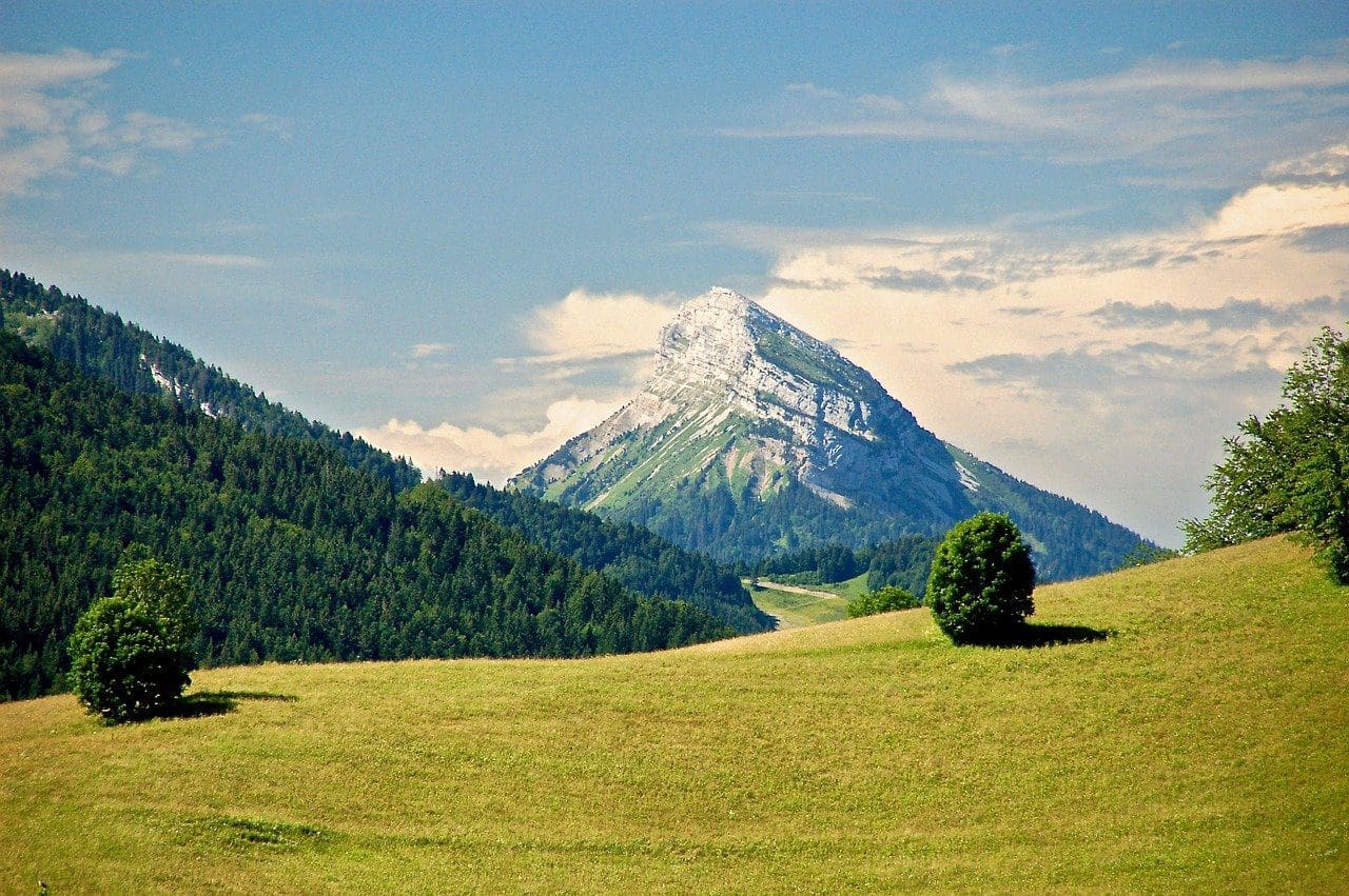 View of the French Alps